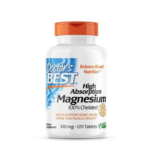 Doctor's Best High Absorption Magnesium Glycinate Lysinate, 100% Chelated,100 mg, 240 Tablets